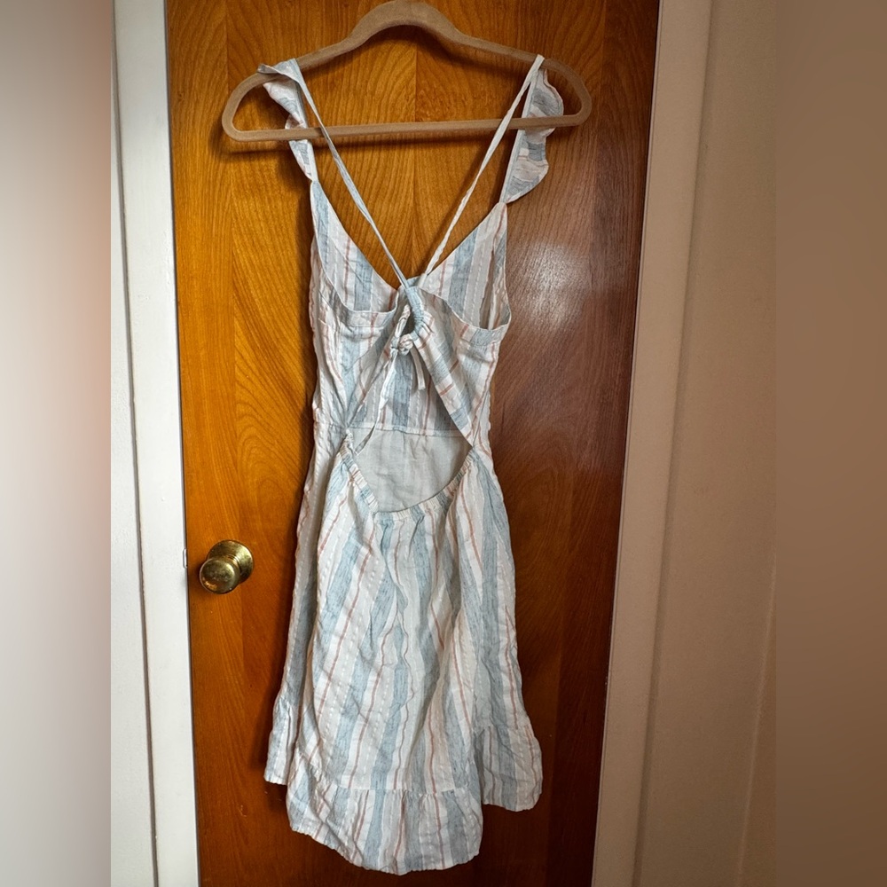 Roxy Linen Apron Dress - Picture 4 of 6